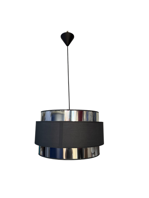 Κρεμαστό φωτιστικό "Chrome Noir cup"